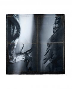 heimland scarf black white print BJORNE of Norway vikings iceland b (1) (2)